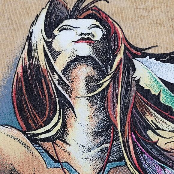 Vintage 90s Native-American Spiritual Shirt 2XL 25x30 Brown - Picture 10 of 14